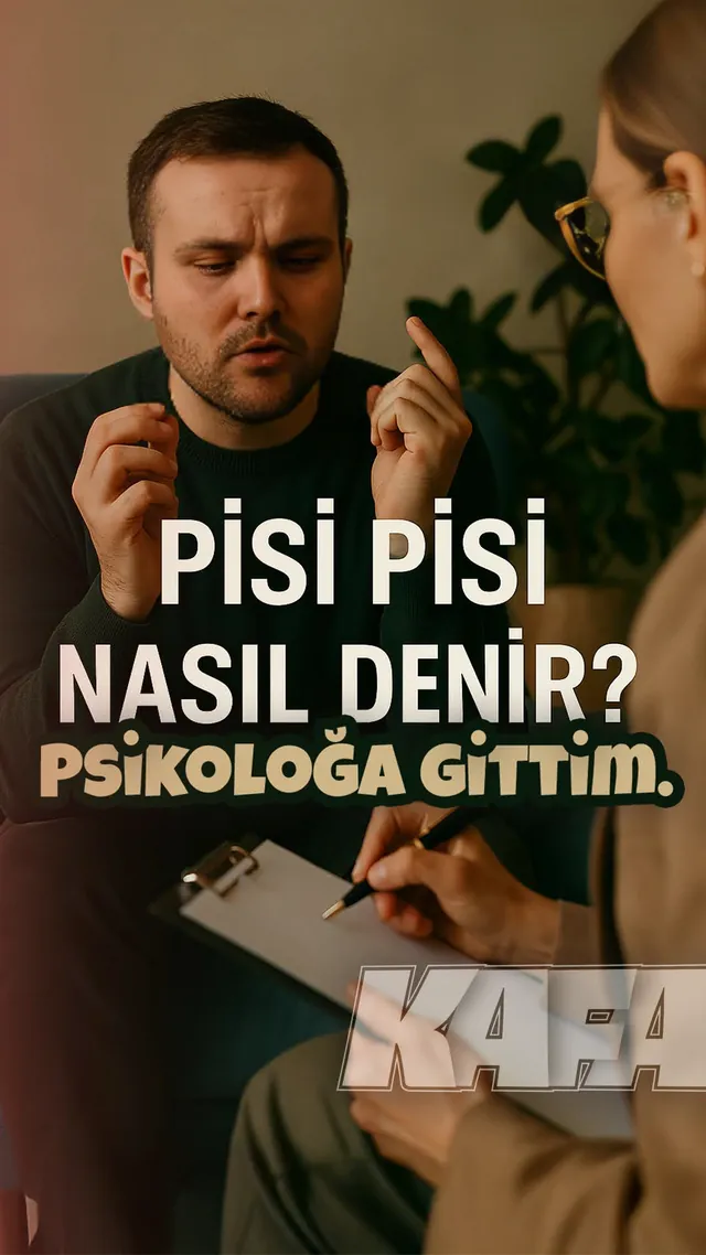 Pisi pisi nasıl denir? Psikoloğa gittim